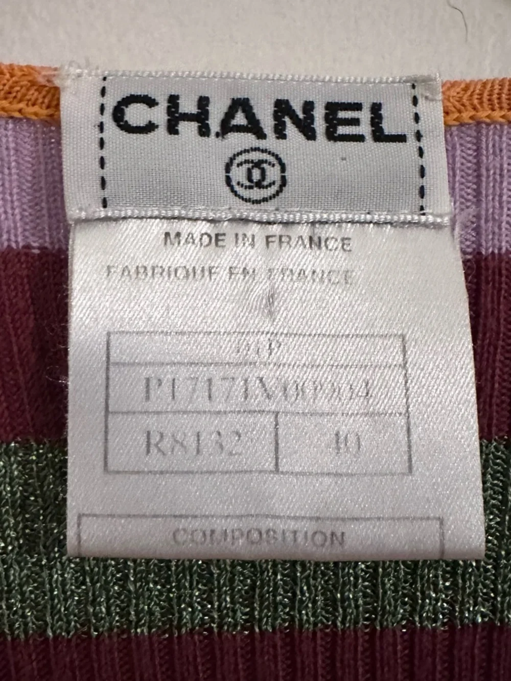 CHANEL Vintage Archival Y2K Wrap Sweater Top Cotton Karl Lagerfeld Medium 40
